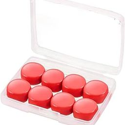 4 Pair Soft Reusable Moldable Silicone Noise Cancelling Earplugs, Sound Blocking,Earplugs with Case for Swimming, Concert (Red)-33