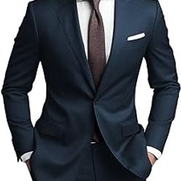 Mens Suits Regular Fit 2 Piece Suit for Men Wedding Prom Business Formal Suit-image-43