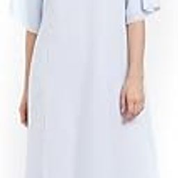 soie Women Lilac 3/4th Sleeves Length Knee Length Nightdress-picture-25