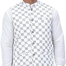 Embroidered Viscose Rayon Nehru Jacket-picture-19