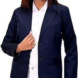 Hermosa India Single Breasted Formal/Office Use Regular Fit Blue Blazer with 2 Button (L, Blue)-8