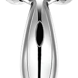 Definite 3D Massager Manual Roller 360 Rotate Face Full Body Shape for Skin Lifting Wrinkle Remover Facial Massage (Silver)-image-2