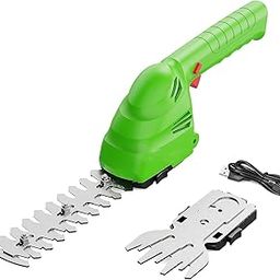 bruzzline Cordless Hedge Trimmer, 2-in-1 Handheld Hedge Trimmer, 7.2V Electric Grass Trimmer with Charger and Battery, Lightweight & Portable Grass Shear for Garden Yard Lawn-18