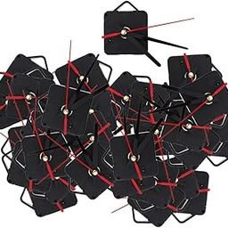 CALANDIS™ 30x Red Black Quartz Wall Clock Movement Mechanism with Pointer DIY Repair | Home Arts & Crafts-picture-31