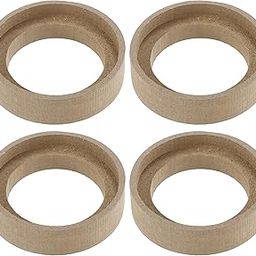 uxcell 4 Pcs Universal 1.5 Inch Speaker Subwoofer Mounting Spacer Rings Solid Wood Beige-5