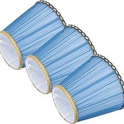 Floor Lamp Shade Replacement, Cloth Lamp Shade Lamp Shades for Floor Lamps 5.3x4.9x3.9in 3PCS for Hall Hotel Studio for Indoor Decor(Clip-on-Dark Blue)-image-53