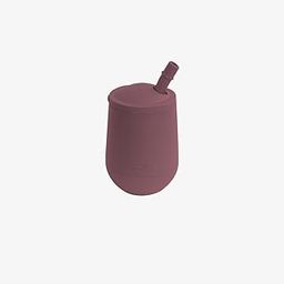 ezpz Mini Cup - 100% Silicone Drinking Training Open Cup for Baby/Toddler - Designed by a Pediatric Feeding Specialist - Soft Non-Slip Grip - Weighted Base & Tactile Bumps - 118ml, 12 Months+ (Mauve)-image-6