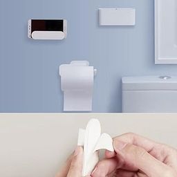 Set of 5 Pieces Toilet Paper Holder Toothbrush Soap Organizer Phone Rack Kit | Other Bath & Body Supplies | Bath & Body-6