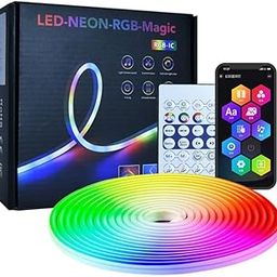 SAJANI 5 Meter Smart Neon Rope Strip Lights, Remote and Mobile App Controlled, Music Sync RGB Lights, Multicolor LED Lights for Home, Diwali Decoration, PC, Gaming (Strip Light)-picture-12