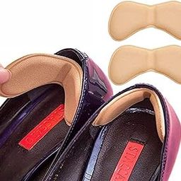 FEXMY Silicone Shoe Bite Protector for Women and Men | Heel Grips for Loose Shoes | Heel Liner Shoe Fillers | Shoe Liner Insert for Shoes too Big | Shoe Adjuster Pads(1xPair_Back Heel Tape)-image-0