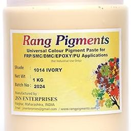 Rang Pigments I Pigment Paste For Epoxy Applications I Ideal For Epoxy Art l Shade RAL 1014 IVORY 1 KG-image-79