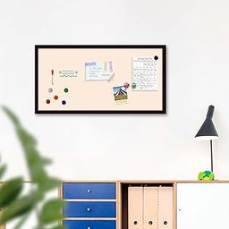 ArtzFolio Whites Family Antique White Colour | Framed Magnetic Dry Erase White Board | Includes Sticky Notes, Magnet Buttons & Markers | Dark Brown Frame | 24 x 12 inch (61 x 30 cms)-13