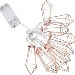 Fairy Lights Strings, IP43 Waterproof Fashionable Warm Light 1.5m Room String Lights Shaped Iron Cage for Festivals Decoration-image-61