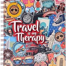 DOODLE Hardbound Spiral travel Diary with Bookmark Dangler and 100+ Stickers | B5 | 160 Undated Ruled Pages | 80 GSM Acid Free Paper | Open Flat To Write Comfortably (India Travel Tales)-24