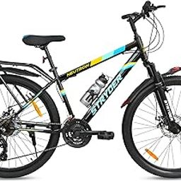 Tata stryder Neutron Gear Cycle in 26t Wheel Size with 21 Speed Shi-Mano Gears with Heavy inbuilt Carrier with Dual disc Brakes for 12+ Age Group-13