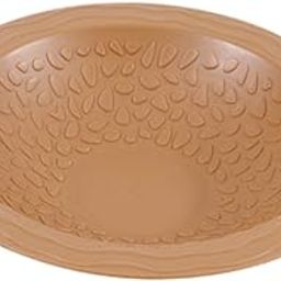 bnf® Reptile Bathing Pool Tortoise Water Bath Bowl for Gecko Lizards Pet Supplies Brownish Yellow | Reptile Supplies-26