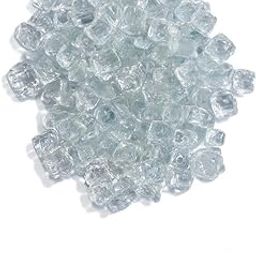 Firepit Clear Crushed Glass Crystals- 8mm Stones for Resin Art, vase fillers, Candle Holders, Crafts-image-10