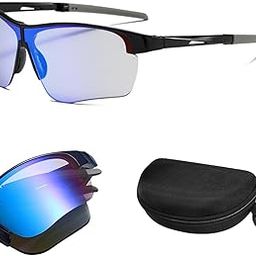 Karsaer Folding Sunglasses for Men Stylish Cricket Goggles Women Cycling Sports Glasses E1365-image-128