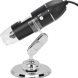 USB Microscope Camera, 1600X 8LED Lights, Adjustable Portable Digital Microscope with Stand for Micro World Exploring-image-23