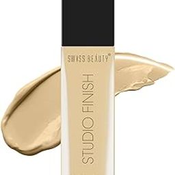 Swiss Beauty Full coverage Foundation Studio Finish, Face Makeup, Shade- Warm Nude, 30ml-24