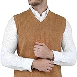 Reoutlook Men Winter Sleeveless Cardigan Sweater-image-38