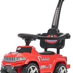 Joyride X-Sport Plus Rider 4x4 Ride on Jeep for Kids with Music & Horn Steering Parental Handle Safety Guard Backrest Jeep Non Battery Operated Ride On (Red)-image-94