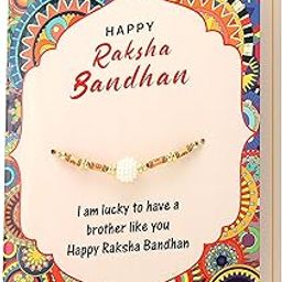 Stylish rakhi for brother with greeting card | Rakhi/Raksha Bandhan Special & Stylish Greeting Card Rakhi Gift with Roli Chawal for Your Brother - Pack of 1-image-71