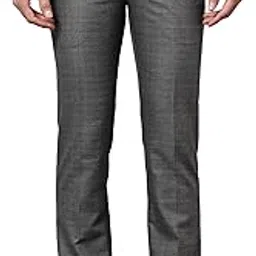 cantabil Men Checkered Non Pleated Regular Fit Mid Rise Formal Trousers for Men | Formal Pants for Men | Formal Wear Regular Fit Trousers for Men (P_MTRF00165)-picture-11