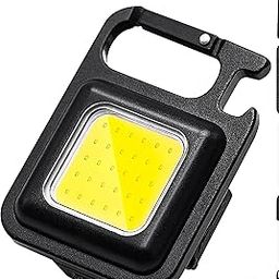 clean mitra 2000 Lumens LED COB Key Chain Flashlight - Water Resistant USB Rechargeable Magnetic Work Light with 3 Modes and Folding Bracket for Walking, Camping, Car Repairing (Pack of 1)-image-99