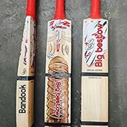 Big Bestow Bandook Kashmir Willow Cricket Bat, Full Size, Special Edition, Hard Tennis, 1 kg with Free Cover-image-13