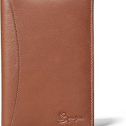Premium Leather Passport Holder Covers, RFID Travel Wallet Passport Document Holder, Travel Essentials Wallet Cover Case for Men and Women (Tan)-image-27