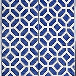 Sapana Carpet-Mats Chatai Mats for Home Multipurpose Foldable Reversible Rectangular Plastic Mat for Floor, Sleeping, Travel,Picnic,Outdoor, Indoor GM-33 Regatta Blue, 4 x 6 Feet (L 180 cm x W 120 cm)-image-53