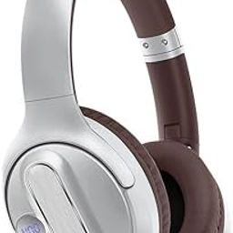FONACC Bluetooth Headphone Sports Pro Advanced Noise-Cancelling Over-Ear Design with 16-Hour Playtime and Bluetooth 5.3 for Unmatched Audio Quality (Silver)-1