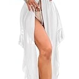 509- Long Flared Georgette Shrug- Short Sleeve - Length - 50 inches-picture-27