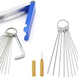 STHIRA® HIRA 5 Set Carburetors Carbon Dirt Jet Remove Cleaner,13 Cleaning Wires Set, 20 Cleaning Needles, 10 Nylon Brushes, 1 Stainless Steel Wrench Tool Kit for Motorcycle-image-12