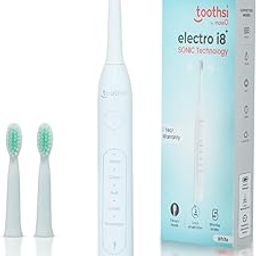 Toothsi Electro i8 Sonic Electric Toothbrush | Smart Electric Toothbrush for Men & Women | with 5 Modes & 3 Brush Heads | IPX 7 Waterproof | Rechargeable | Oral Care | White-image-3