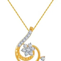 p.c. chandra jewellers Gold and Diamond Pendant for Women-picture-20