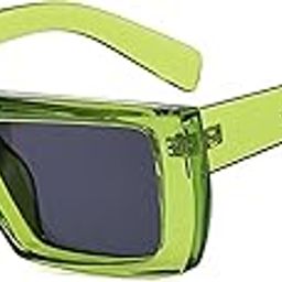 Futuristic Series Rectangle Y2K Sunglasses For Men & Women | Trending, Stylish & Durable Sunglasses With UV 400 Protection Lenses | Large (70-20-140mm)-picture-14