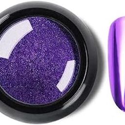Super Thin Mirror Effect Nail Art Chrome Powder Holographic (DArk purple)-image-98