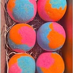 Aaranyam Premium Rose Bath Bombs – Long-Lasting, Moisturizing & Hydrating Bath Bombs for Relaxing Hot Water Bath, Aromatic & Skin-Soothing, 75g Each, Pack of 6-39