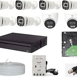 2.4MP ColorVu CCTV Camera System for Home, Office, School (5 Bullet, 3 Dome, 1TB Hard Disk, 8 Channel Power Supply, DVR, 90Mtr Cable, BNC/DC)-picture-30