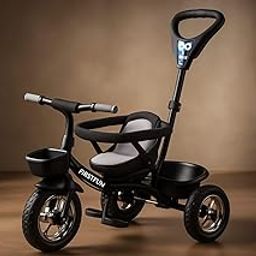 Firstfun F-11 Tricycle for Kids/Baby with Comfortable Seat & Seat Cover | Parental Control Handle | Easy to Ride Tricycle for Boys & Girls (2-5 Years) White-image-79