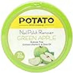 POTATO Nail Polish Remover Tissue | Moisturizing, Gentle Wipes to Skin | Acetone Free Wipes | Quick to Remove Nail Paints | Easy to Carry | Lavender, Strawberry & Apple | 32Pcs | Pack of 3-image-30