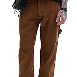 Mens Corduroy Coin Pocket Full Length Relaxed Fit Cargo Pants-picture-51