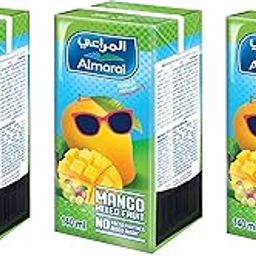 Almarais Mango Mixed Fruit Drink, No Preservatives, No Added Sugar, Tetra Pack 140 ml, Pack of 3 (From Saudi Arabia)-11