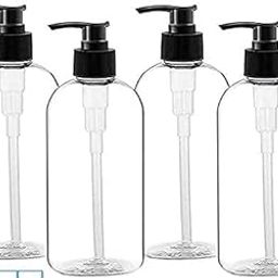 KWEL Pump Dispenser Empty Bottle Refillable for Multipurpose - 300 ML Pack 0f 4 - Black-image-5