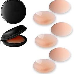 Nipple Cover Sticky Adhesive Silicone Boob Pasties Reusable Pasty Nipple Covers for Women with Small & Large Busts and a Premium Travel Box-image-65