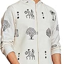 Men's Cotton Block-Printed Nehru Jacket – Elegant Festive & Ethnic Wear-picture-17