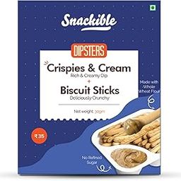 Snackible Biscuit Sticks with Crispies& Cream Dip - 30gm (Pack of 5)-image-19