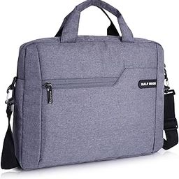 Half Moon Arcane 15.6 Inch Laptop Formal Business Briefcase Bag Crossbody Messenger Office Bags For Men Women MacBook NoteBook ITablet, Professional Water Resistant Sling Carrying Handbag-image-63